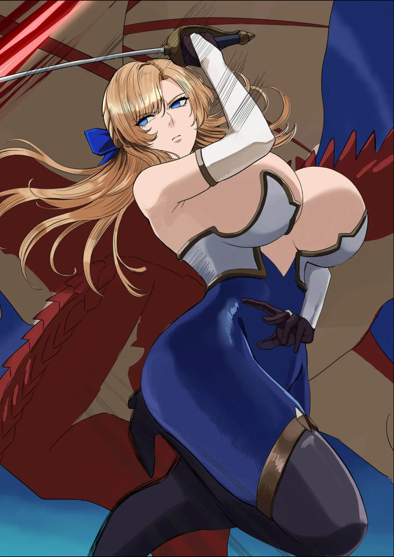 Hentai Manga Comic-Huge Breasted Female Knight: Teaming up with a weakling monster!? What kind of joke is this?-Read-12